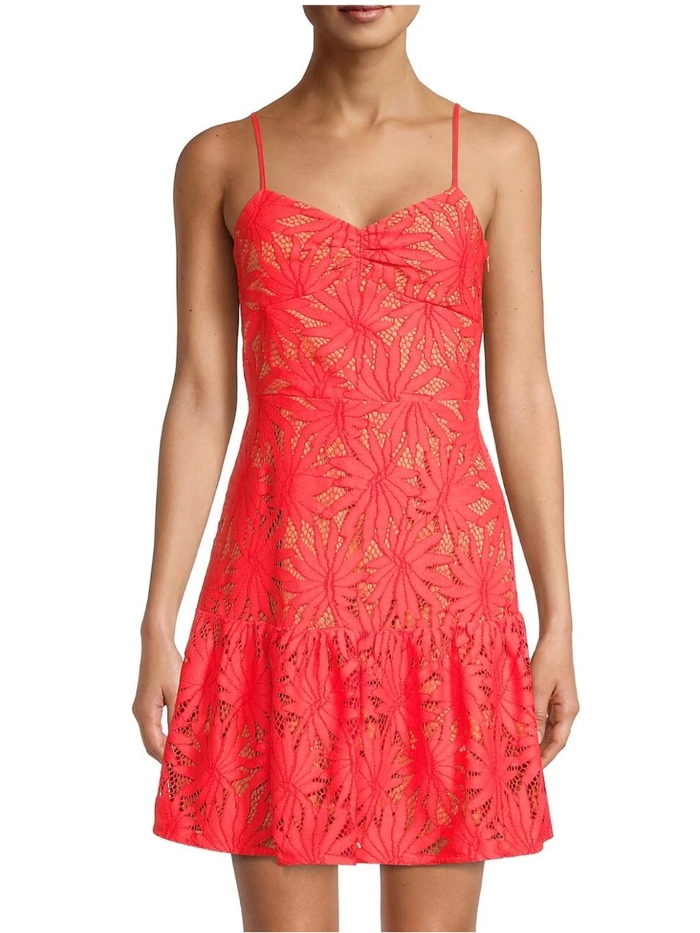 NWT-Michael Kors bustier lace floral dress size 6